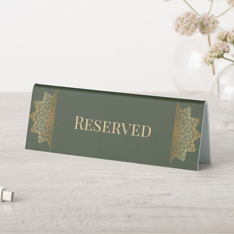 Green Gold Moroccan style Moroccan Menu Design, Luxury Green Elegant Card Holder, Maroccan Diner Table, Moroccan Mint Tea Aesthetic, Restaurant Menu Card, Moroccan Green, Menu Card Design, Table Tents, Menu Card