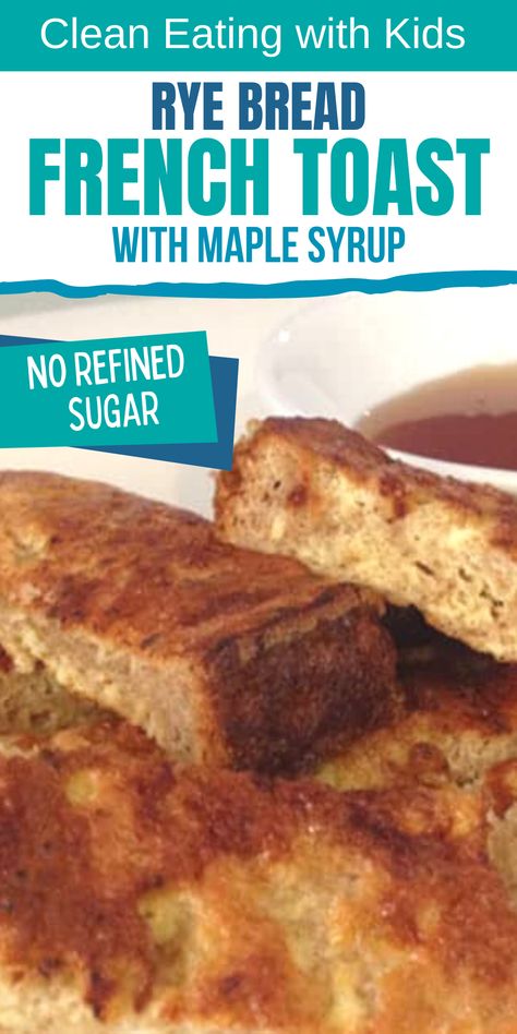 french-toast-fingers-maple-syrup-dipping-pot-image Rye Bread French Toast, Clean Eating With Kids, Bread French Toast, Rye Toast, Rye Bread Recipes, French Toast Breakfast, Healthy Recipes For Diabetics, Protein Meals, Bread Serving