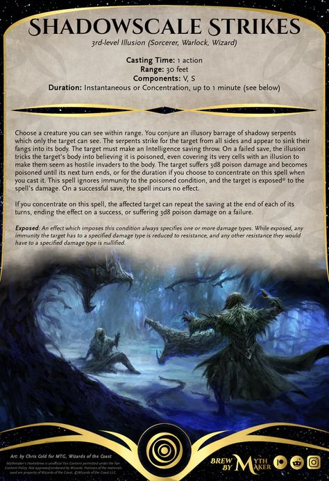 Dnd Summoning Spells, Dnd Illusion Spells, Illusion Spells 5e, Dnd Spell Art, D&d Homebrew Spells, D&d Spells, Fantasy Spells, 5e Spells, Homebrew Spells