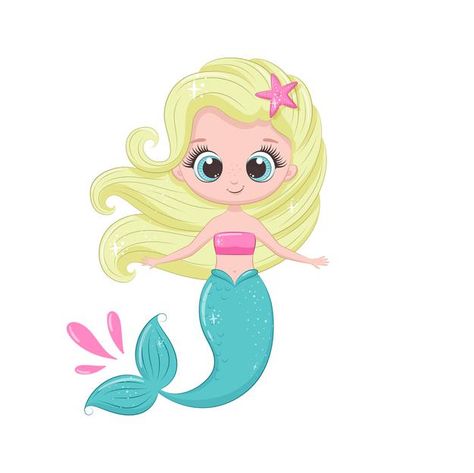 Mermaid Cartoon Art, Mermaid Cartoon Drawing, Cartoon Mermaid, Mermaid Vector, Vector Girl, Mermaid Cartoon, Mermaid Siren, Kids Cartoon Characters, Mermaid Images