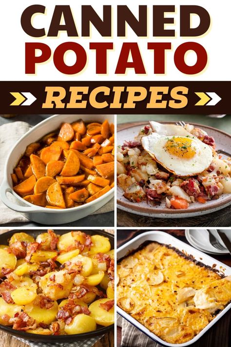 Canned Potatoes Recipes Sliced, Cooking With Canned Potatoes, Mashed Potatoes From Canned Potatoes, Recipes Using Canned Sliced Potatoes, Ground Beef And Canned Potatoes, Using Canned Vegetables, Oven Roasted Canned Potatoes, What To Do With Canned Potatoes, Cooking With Canned Food