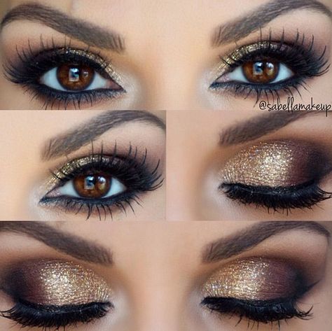 ~ we ❤ this! moncheribridals.com Makeup Gone Wrong, Gold Smokey Eye, Wedding Hairstyles And Makeup, Mekap Mata, Best Wedding Makeup, Makeup Tip, Smink Inspiration, Beauty Make-up, Braut Make-up