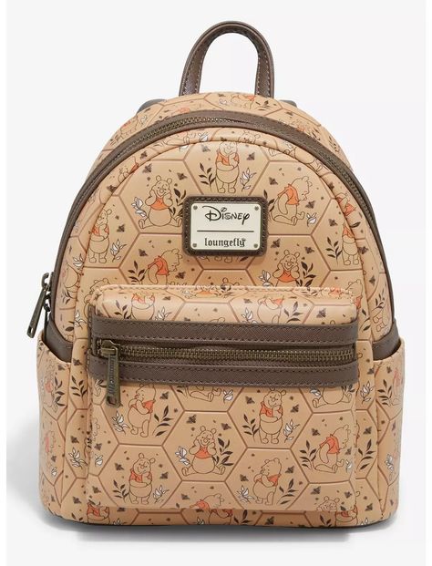 Loungefly Disney Winnie the Pooh Honeycomb Portraits Mini Backpack - BoxLunch Exclusive Winnie The Pooh Backpack, Tigger And Eeyore, Disney Dogs, Loungefly Bag, Disney Handbags, Disney Friends, Disney Bag, Loungefly Disney, Backpack Brands