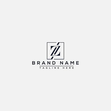 Vector z logo design template vector gra... | Premium Vector #Freepik #vector #letter-logo #letter-z #logo-concept #art-logo Z Typography Logo, Nz Logo Design, Zj Logo, Z Monogram Logo, Zc Logo, Lz Logo, Z Logo Design, Z Letter Logo, Letter Z Logo