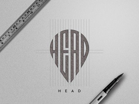 Head Logo Sketch by Mursalin Hossain #logo #brand #branding #design Logos To Draw, Logo Sketch Design, Inspiration Logo Design, Logo Sketches, Logo Design Free, Affinity Designer, Logo Set, Minimalist Logo Design, Logo Concept