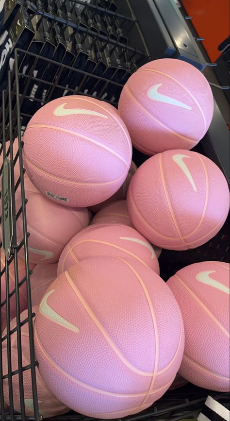 Handball, Bball Aesthetics, Pink Volleyball Aesthetic, Pink Volleyball, Basketball Drawings, Tapeta Z Hello Kitty, Pink Basketball, Bola Basket, Ball Aesthetic