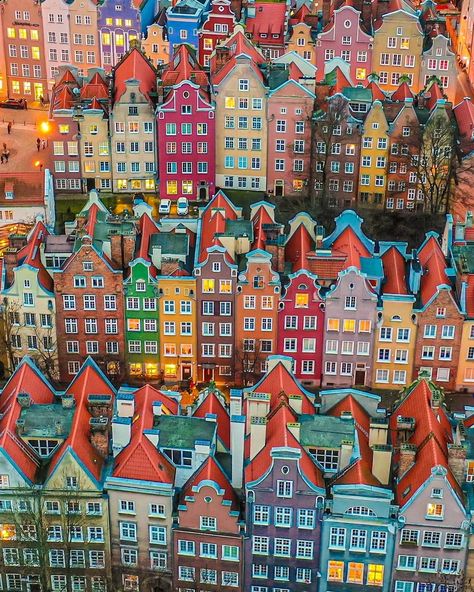 Gdansk. Most colorful town in Poland.... - Architecture Hub Poland Cities, Baltic Cruise, Europe Architecture, Gdansk Poland, Colorful Houses, Poland Travel, European Cities, Gdansk, Beautiful Places Nature