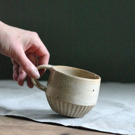 Hilda Carr Pottery | A small batch of these mugs are now handled and patiently waiting for their turn in the kiln. - - #handmademug #instapottery #ceramics… | Instagram Carved Mug, Whole Bowl, Frog Pin, Ceramic Cutlery, Pottery Lessons, Pottery Videos, Advanced Ceramics, Patiently Waiting, Pottery Crafts