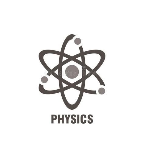 Physics subject icon. Vector illustration decorative design stock illustration Physics Presentation Design, Physics Book Cover Design, Physics Book Cover, Physics Icon, Physics Logo, Physics Design, Gcse Physics, Physics Projects, Notes Creative