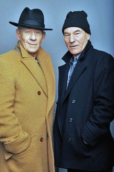 Magneto and Xavier Are Quite Stylish Sir Ian Mckellen, Ian Mckellen, Patrick Stewart, Charles Xavier, Gandalf, Favorite Actors, Famous Faces, Look At You, X Men