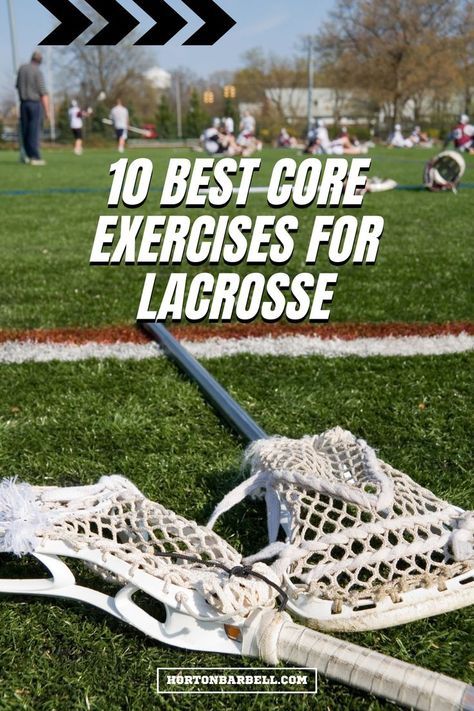 A strong core is essential for any athlete, regardless of sport, and this is especially true for lacrosse players. Staying stable and generating power on a shot with a defender or two draped on you can only be accomplished with a tremendously strong core. Here are my 10 favorite core exercises for lacrosse. #lacrosse #core #lacrossecore Workouts For Lacrosse Players, Lacrosse Conditioning Workout, Lax Conditioning, Sprinter Workout, Lacrosse Training, Lacrosse Workouts, Generating Power, Best Core Exercises, Lacrosse Practice