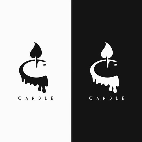 Candle™ What do you think? #logo #logodesigns #logodesigner #companylogo #logomark #letter #candle Candle Poster Design, Candle Graphic Design, Candle Logo Design Ideas, Candle Brand Logo, Abode Illustrator, Candle Poster, Think Logo, Candle Graphic, Candle Logo Design