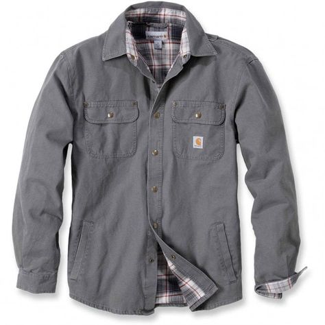 Carhartt Workwear 100590 Weathered Canvas Shirt Jacket - Clothing from M.I. Supplies Limited UK Carhartt Shirt Jacket, Mens Rugged, Mens Outdoor Clothing, Carhartt Shirts, Spandex Shirts, Designer Suits For Men, Safety Clothing, Carhartt Workwear, Carhartt Jacket