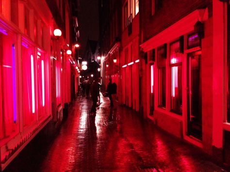 Amsterdam #RedLight District #Photoshoot - Fun #Amsterdam Amsterdam Red Light, Amsterdam Red Light District, Red Aesthetics, Red Theme, By Any Means Necessary, Red Home Decor, Red Light District, Red Lights, Lit Wallpaper