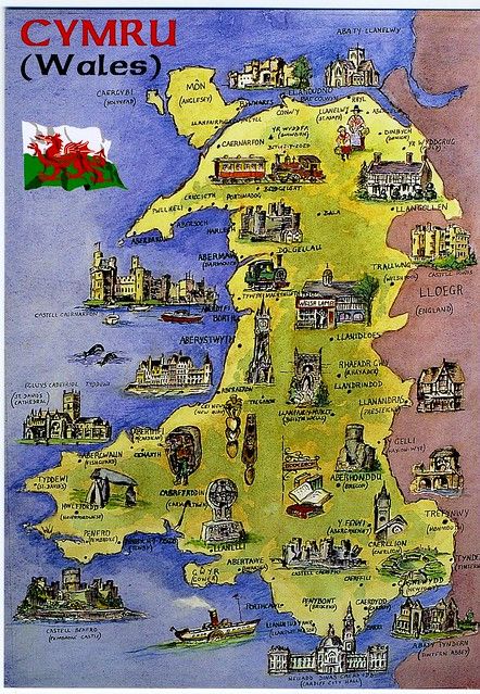 Map: Wales (2 cards value) | Mostly Welsh place names with s… | Flickr Names With S, Welsh Ancestry, Wales Map, United Kingdom Map, Welsh Names, Welsh Castles, Wales Flag, Welsh Flag, Family Tree Research