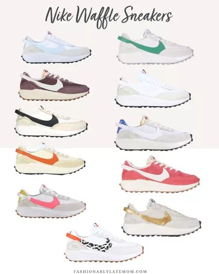 Look at all the color options in these! They are so comfy and come in so many styles! 
Fashionablylatemom 
Nike waffle sneakers 
Famous footwear find 
Nike shoes 

#LTKshoecrush #LTKMostLoved #LTKstyletip Nike Waffle Debut, Nike Waffle, Famous Footwear, Retro Sneakers, Fashion Tips For Women, Medium Brown, Fashion Lover, Women's Style, Nike Shoes