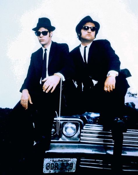 Jake and Elwood Blues From The Blues Brothers Blues Brothers Movie, Eric Clapton Guitar, Blues Brothers 1980, Dan Aykroyd, Blues Brothers, Famous Movies, Cult Movies, Keith Urban, Blues Music