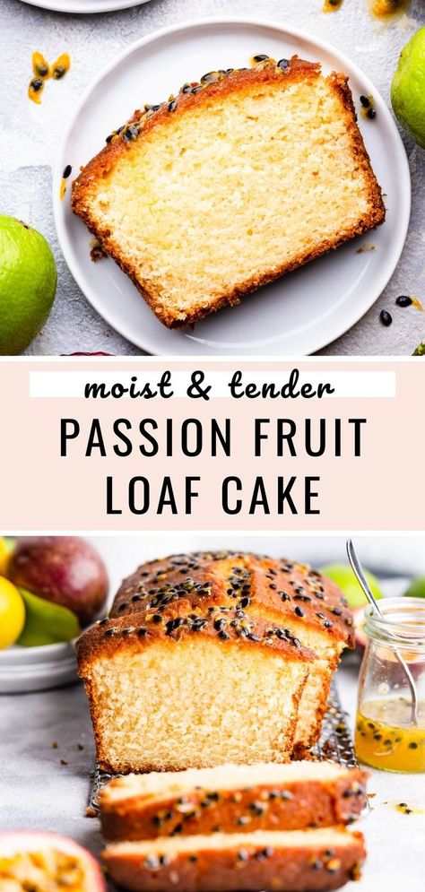 Essen, Passionfruit Dessert, Passion Fruit Cake, Pulp Recipe, Fruit Muffins, Passionfruit Recipes, Fruit Syrup, Passion Fruit Syrup, Fruit Dessert Recipes