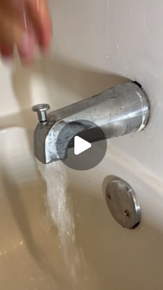 Plumb Hero on Instagram: "Tub Spout Swap" Clean Tub, Handyman Hacks, Kohler Tub, Bathroom Repair, Bathtub Spout, Car Repair Diy, House Repair, House Hacks, Tub Cleaner