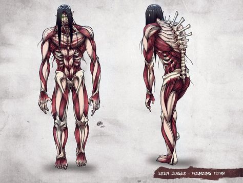 ArtStation - Eren Jaeger - Founding titan - AOT (Charachter design), Shinbross - Giulio Sciaccaluga Aot Titan Shifter Oc, Founding Titan, Aot Titans, Titan Shifter, Attack On Titan Series, Eren Aot, Anime Monsters, Attack On Titan Eren, Alien Vs Predator