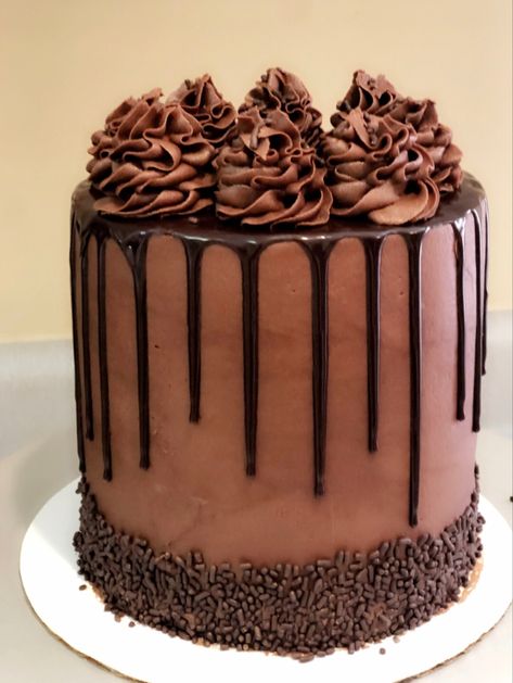 Chocolate Cake Pics, Big Chocolate Birthday Cake, Chocolate Overload Cake Birthdays, One Bowl Chocolate Cake With Salted Caramel Buttercream, Chocolate Extreme Birthday Cake, Chocolate Caramel Cake, Chocolate Lava Cake, Lava Cakes, Caramel Sauce