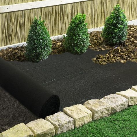 LGJIAOJIAO 5oz Garden Weed Barrier Landscape Fabric Heavy Duty Weed Block Gardening Mat,Durable Weed Control Garden Cloth Felt for Vegetable Garden Commercial Ground Fabric Cover Block(3ftx250ft) Weed Barrier, Garden Weeds, Gardening Outfit, Landscape Fabric, Beautiful Backyards, Backyard Landscaping Designs, Summer House, Lawn Garden, Vegetable Garden