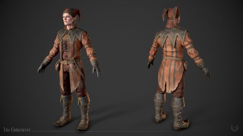 ArtStation - Cicero (TES V : Skyrim) Cicero Skyrim Fanart, Skyrim Cicero, Cicero Skyrim, Inside Mouth, Skyrim Fanart, Fair Costume, Team Fortess 2, Elder Scrolls Skyrim, Substance Painter