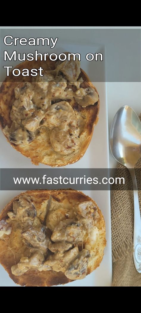 Juicy mushrooms on toast or bagels will make your breakfast easy and quick Creamed Mushrooms On Toast, Mushrooms On Toast Recipe, Creamed Mushrooms Recipes, Creamy Mushroom Toast, Mushroom Toast Recipe, Mushroom On Toast, Mushrooms On Toast, Cream Cheese Toast, Cheese Toast Recipe