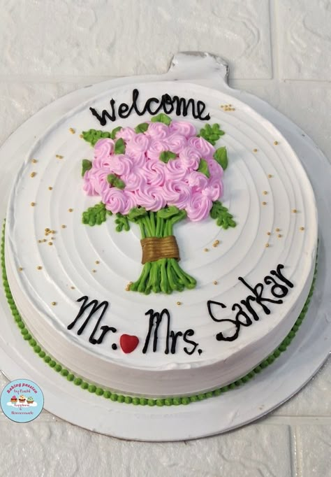 Welcome Cake Design, Welcome Cake Ideas, Welcome Home Cake Ideas, Welcome Cake, Welcome Home Cake, Welcome Home Cakes, Cake Sizes And Servings, Wedding Cake Designs Simple, Cake Designs For Kids