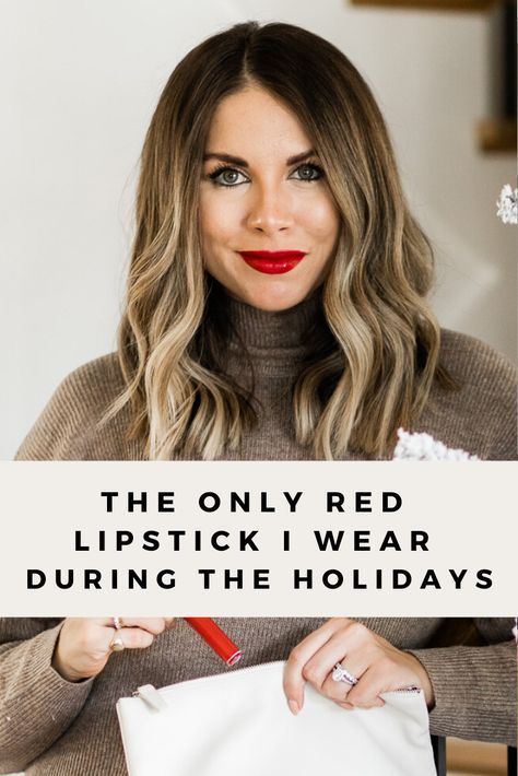 The Only Red Lipstick I Wear During The Holidays • The Teacher Diva #redlip #holidaymakeup #redlipstick Neutral Red Lipstick, Red Lipstick Outfit Casual, Christmas Red Lipstick, Natural Red Lipstick, Red Lipstick Makeup Tutorial, Red Lipstick Outfit, Holiday Lipstick, Lipstick Quotes, Red Lipstick Quotes