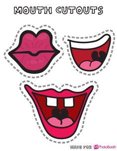 silly mouth props Props For Photobooth, Photo Booth Props Free, Photo Boots, Photobooth Props Printable, Photobooth Props, Booth Props, Photo Booth Backdrop, Party Props, Photo Booth Props