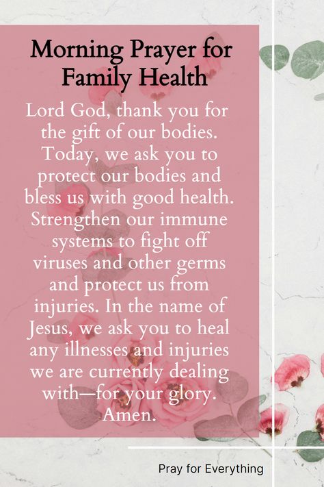 prayer on a floral background