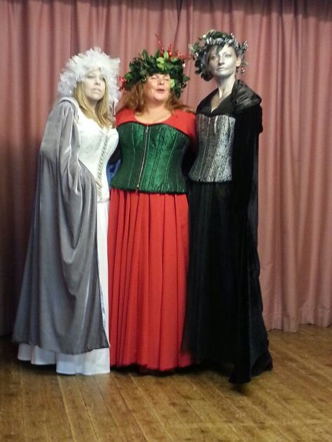 Headdresses for  scrooge 2013. Ghosts of Christmas Past , Present and Future. Natal, Christmas Carol Costumes, Christmas Carol Ghost Of Christmas Past, Christmas Carol Ghosts, Dickens Dress, Scrooge A Christmas Carol, Ghosts Of Christmas, Scrooge Christmas, Ghost Of Christmas Present