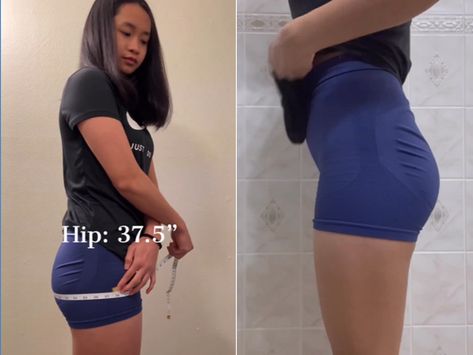 Woman Shocked by Results From 100 Squats a Day Challenge: 'So Much Change' 30 Day Squat Challenge Results, 100 Squat Challenge, 100 Squats A Day, Squat Challenge Results, 30 Day Squats, 30 Day Squat, 30 Day Squat Challenge, 100 Squats, Squat Challenge