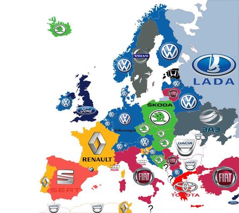 European History, European Map, Sketch Note, Geography Map, Amazing Maps, Country Names, World Geography, Europe Map, Car Brands