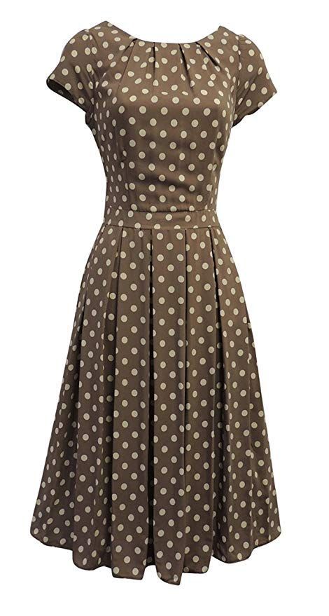 7bb060764a818184ebb1cc0d43d382aadesc50140321ri 1940s Fashion Women, 1940s Fashion Dresses, 40s Dress, Dresses 40s, Womens Vintage Dresses, 1940s Dresses, Polka Dress, Frock Design, 1940s Fashion