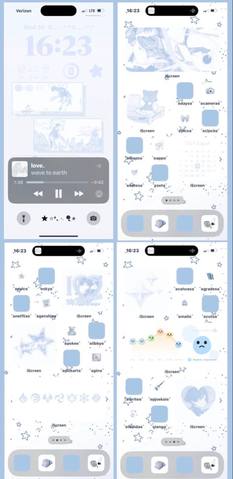 Aesthetic Blue Iphone Homescreen, Lock Screen Widget Apps, Cinnamoroll Heart Icon, Lockscreen Aesthetic Iphone Wallpapers Light Blue, Light Blue Phone Theme Ideas, Light Blue And White Phone Theme, Phone Themes Aesthetic Blue, Blue Phone Theme Aesthetic, Blue Themed Phone Layout