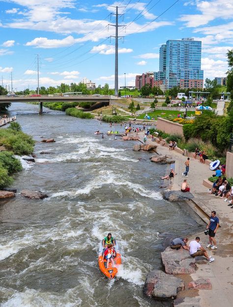 Summer fun in the South Platte River, Denver, Colo. Photo by: Kent Kanouse Denver Activities, Things To Do In Denver, Colorado Towns, Mile High City, Live Entertainment, Great Restaurants, Denver Co, Denver Colorado, Art Galleries