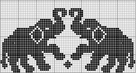 Elephant Grid Pattern, Elephant Pixel Pattern, Pixel Elephant, Elephant Pixel Art, Cross Stitch Elephant, Pixel Quilts, Kids Sweater Pattern, Pixel Quilting, Elephant Cross Stitch