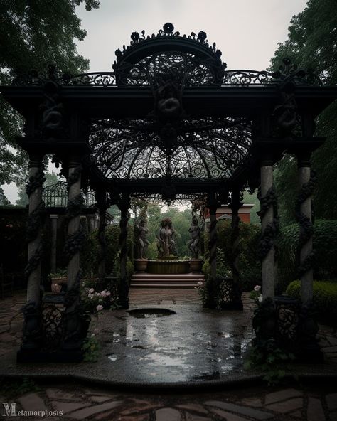 Dark Academia Garden, Goth Mansion, Goth Castle, Manor Aesthetic, Goth Architecture, Gothic Manor, Goth Houses, Dream House Aesthetic, Gothic Mansion