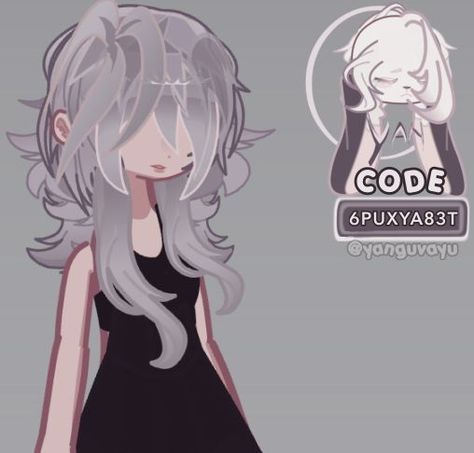 Do people even like my new style brah i dont wanna go back to that old UGLY stylee WwaaWaa!! Code Gacha Club, Gacha Life 2 Hair, Gacha Life 2 Codes, Gacha Club Code, Code Gacha, Gl2 Codes, Gacha Codes, Gacha Base Poses Cute, Frizz Hair