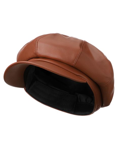 PRICES MAY VARY. Quality Pu Leather Confection: step into style with our baker boy hat, crafted with PU leather; This brown leather hat for women is a sleek addition to any outfit, adding an extra layer of sophistication; In a market inundated with ordinary caps, our leather beret hat stands out as a right option that is both fashionable and durable Elegant Bundle Package: containing a newsboy cap, the package can directly serve as a suitable gift for wife, friends, colleagues, or family members Brown Leather Cap, Baker Hat, Brown Leather Hat, Vintage Beret, Leather Beret, Cabbie Hat, Bundle Package, Baker Boy Hat, Leather Hat