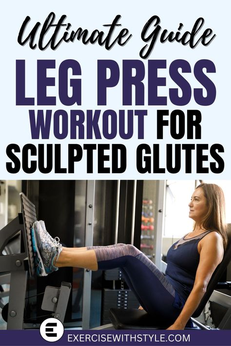 Frustrated with limited results from leg presses? We get it! Our article dives deep into 5 top-notch leg press exercises designed specifically for those seeking to enhance glute strength and definition. Your ultimate glute game-changer awaits! Seated Leg Press For Glutes, Leg Press Machine Workout, Leg Press Workout For Women, Seated Leg Press Foot Placement, Leg Press Exercises, Leg Press For Glutes, Press Exercises, Legs And Glutes Workout, Saddlebag Workout