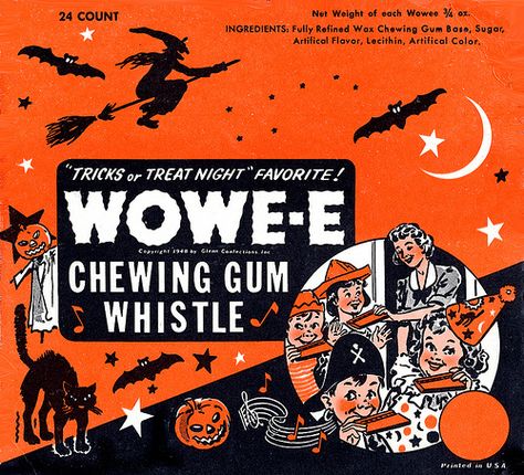 Wowe-e Vintage Halloween Candy, Wax Candy, Vintage Halloween Images, Vintage Blog, Vintage Candy, Halloween Vintage, Halloween Images, Baby Boomer, Chewing Gum