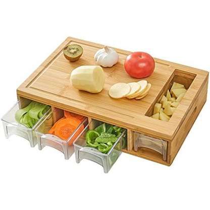 These Kitchen Gadgets Will Actually Make Cooking Easier - Amazon Five Course Meal, Large Chopping Board, Pet Organization, Bamboo Board, Carving Board, Course Meal, Cool Kitchen Gadgets, Home Chef, Chopping Board