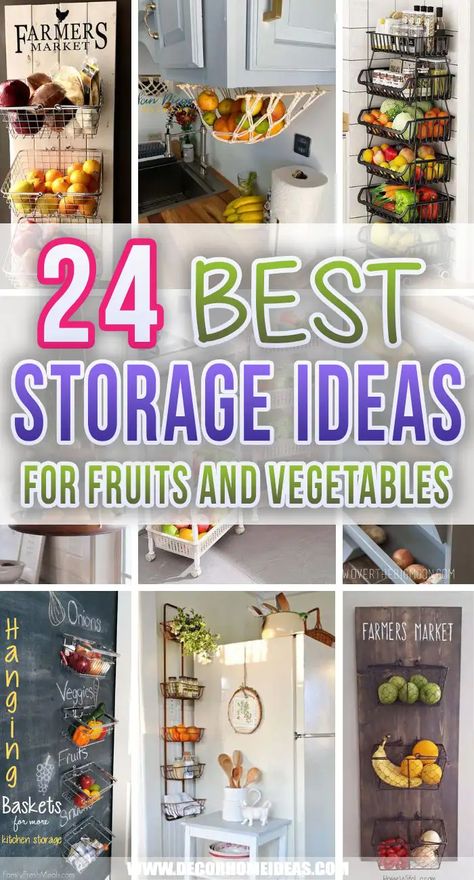 Fruit And Veg Storage Kitchen, Fruit Wall Storage, Storage For Fruits And Vegetables In Kitchen, Fruit And Vegetable Storage Pantry, Vegetable Storage Ideas Small Spaces, Where To Store Fruits And Vegetables, Fresh Food Storage Fruits And Vegetables, Store Vegetables In Kitchen, Fruit And Vegetable Storage Wall