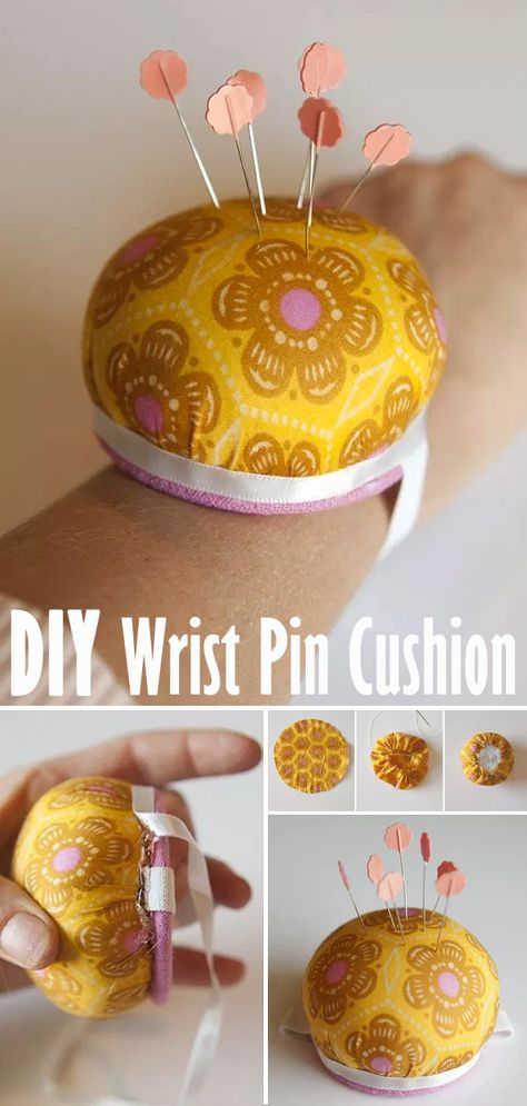 Wrist Pin Cushion Pattern & Tutorial Sewing Organizer Pattern, Pin Cushion Pattern, Wrist Pincushion, Wrap Skirt Tutorial, Wrist Pin Cushion, Diy Pincushion, Sewing Organizer, Diy Pin Cushion, Pincushion Tutorial