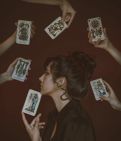 Tattoo Tarot Cards, Tarot Business, Instagram Goals, Tarot Magic, Card Photography, Photoshoot Concept, Witch Aesthetic, Body Poses, Tarot Readers