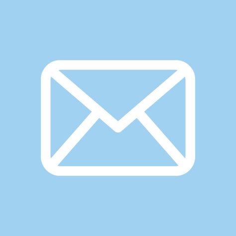 Light blue email phone icon Light Blue Mail Icon, Baby Blue Icons For Apps, Blue Mail Icon, Snapchat Ios, Baby Blue Iphone Wallpaper, Blue Apps, Ios App Logo, Plakat Design Inspiration, Icona Ios