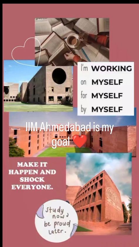 This aesthetic look wallpaper for those students who want's to join and fulfill their dreams in IIM Ahmedabad...be motivate with this and put this as you're wallpaper and study hard to get IIM Ahmedabad .. Iim Ahmedabad, Vision Board Success, Career Affirmations, Study Hard Quotes, Study Inspiration Quotes, Vision Board Pics, Indian Institutes Of Management, Look Wallpaper, Exam Quotes